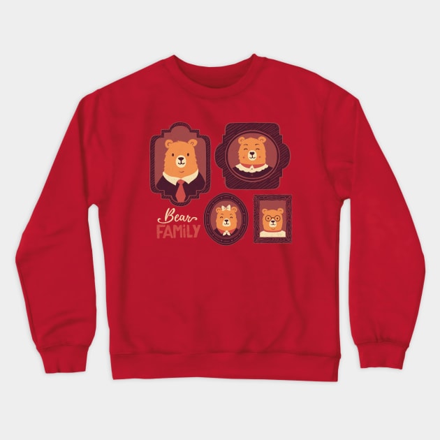 Bear Family Crewneck Sweatshirt by Tobe_Fonseca